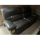 LEATHER POWER RECLINING SOFA AND LOUNGING CHAIR