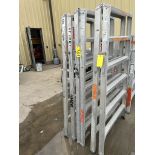 3-ALUMINUM 6 FT SAWHORSES