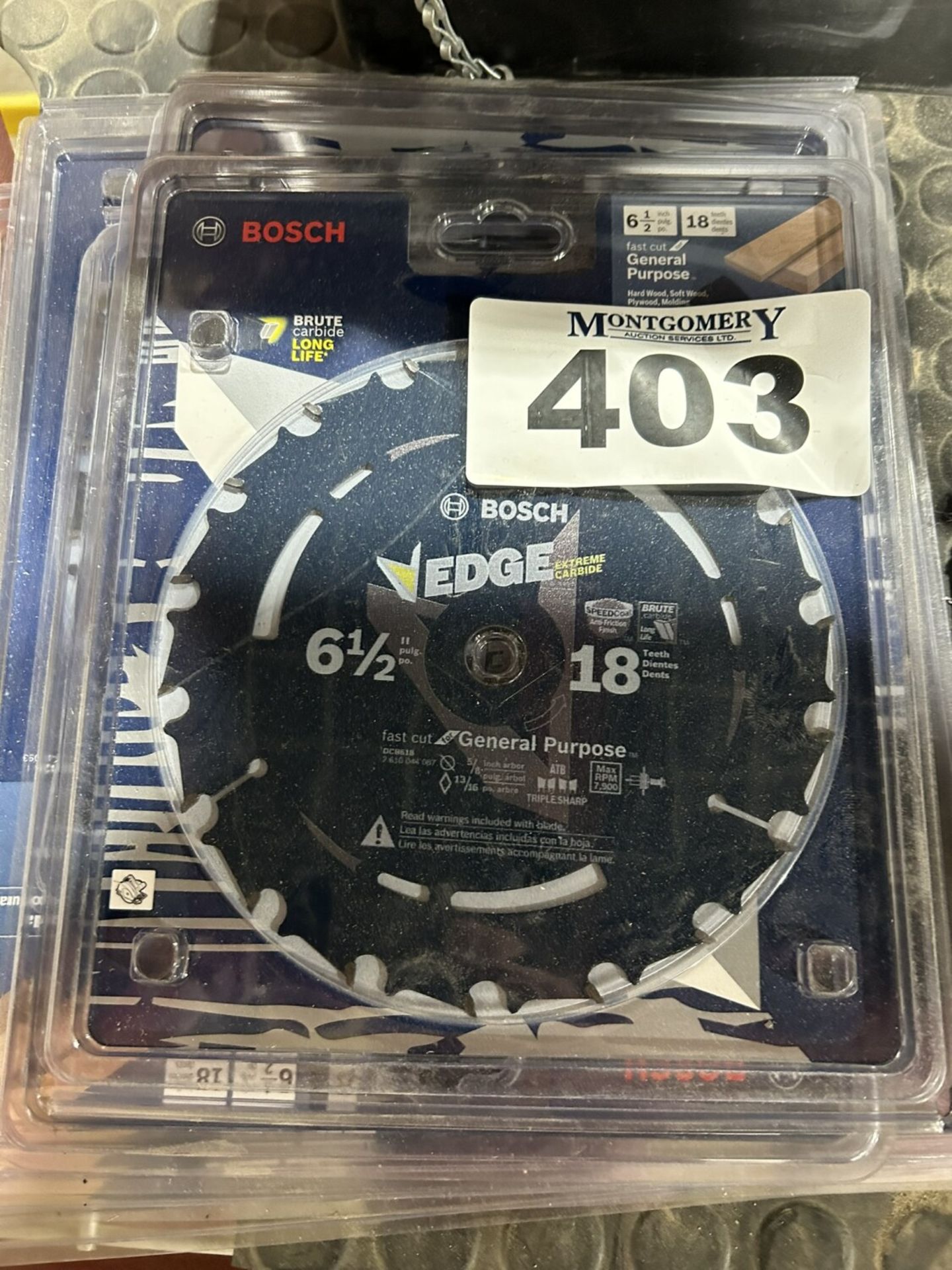 5-NEW BOSCH SAW BLADES - 3-6.5" & 2-8.25" - Image 2 of 4