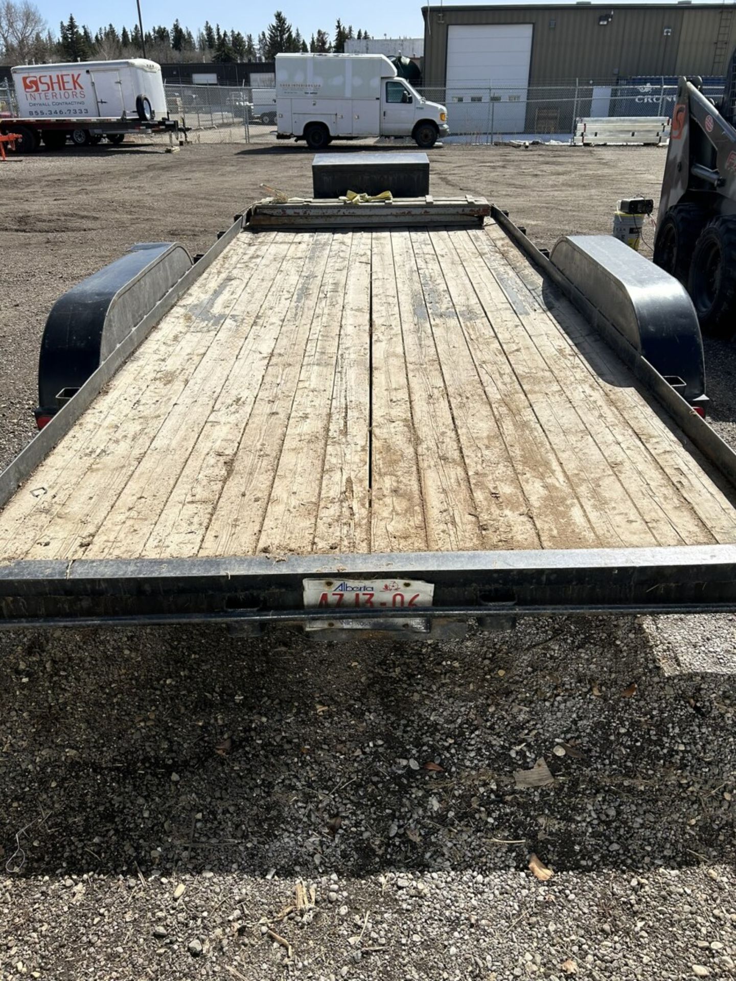 16 FT X 6.5 FT EQUIPMENT FLAT DECK TRAILER, T/A, W/ RAMPS - Image 11 of 11
