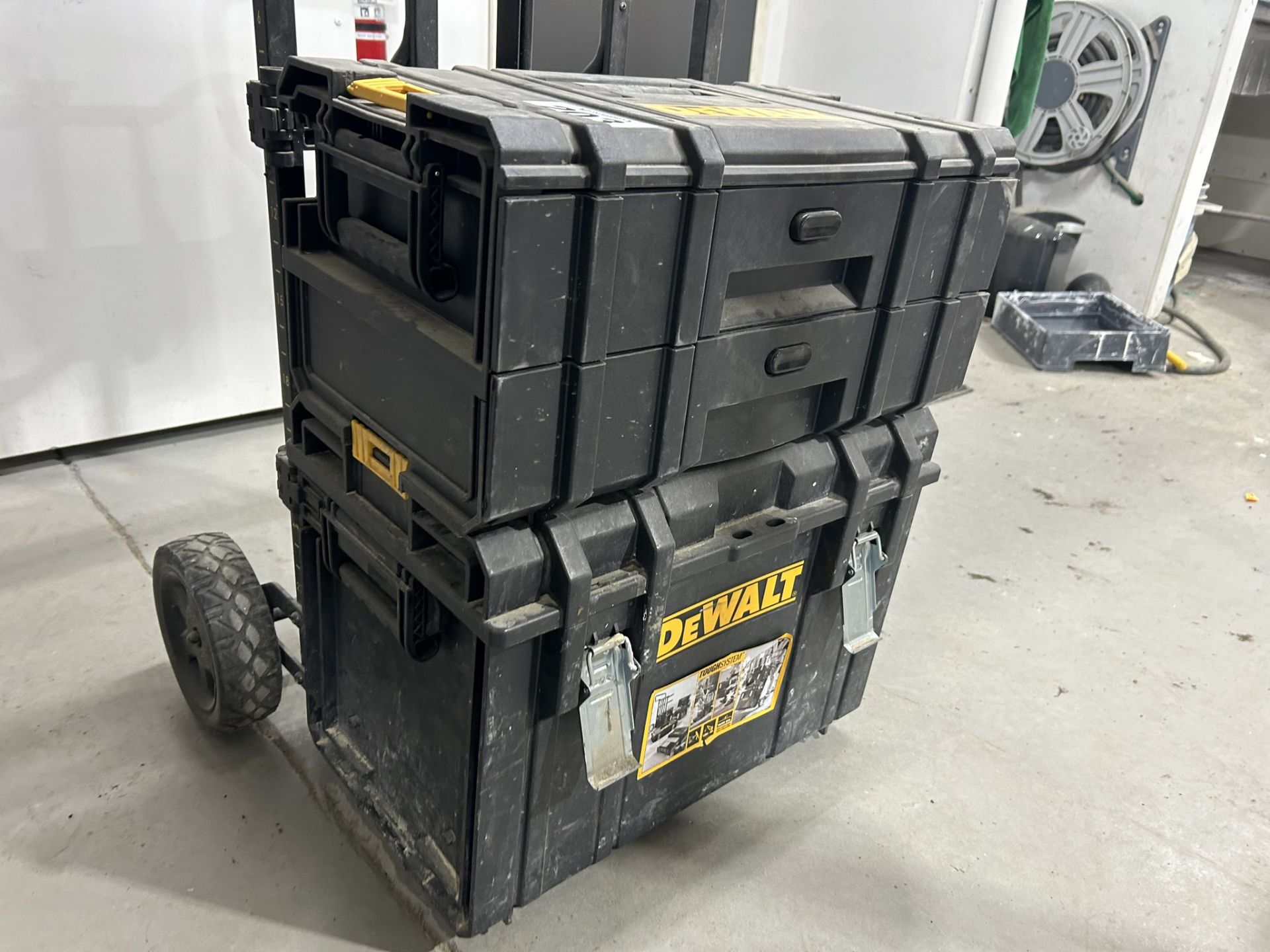 DEWALT TOUGH SYSTEM TOOL BOXES W/ WHEEL KIT - 1-21.5"X12"X11", 1-21.5"X12"X16" - Image 4 of 10