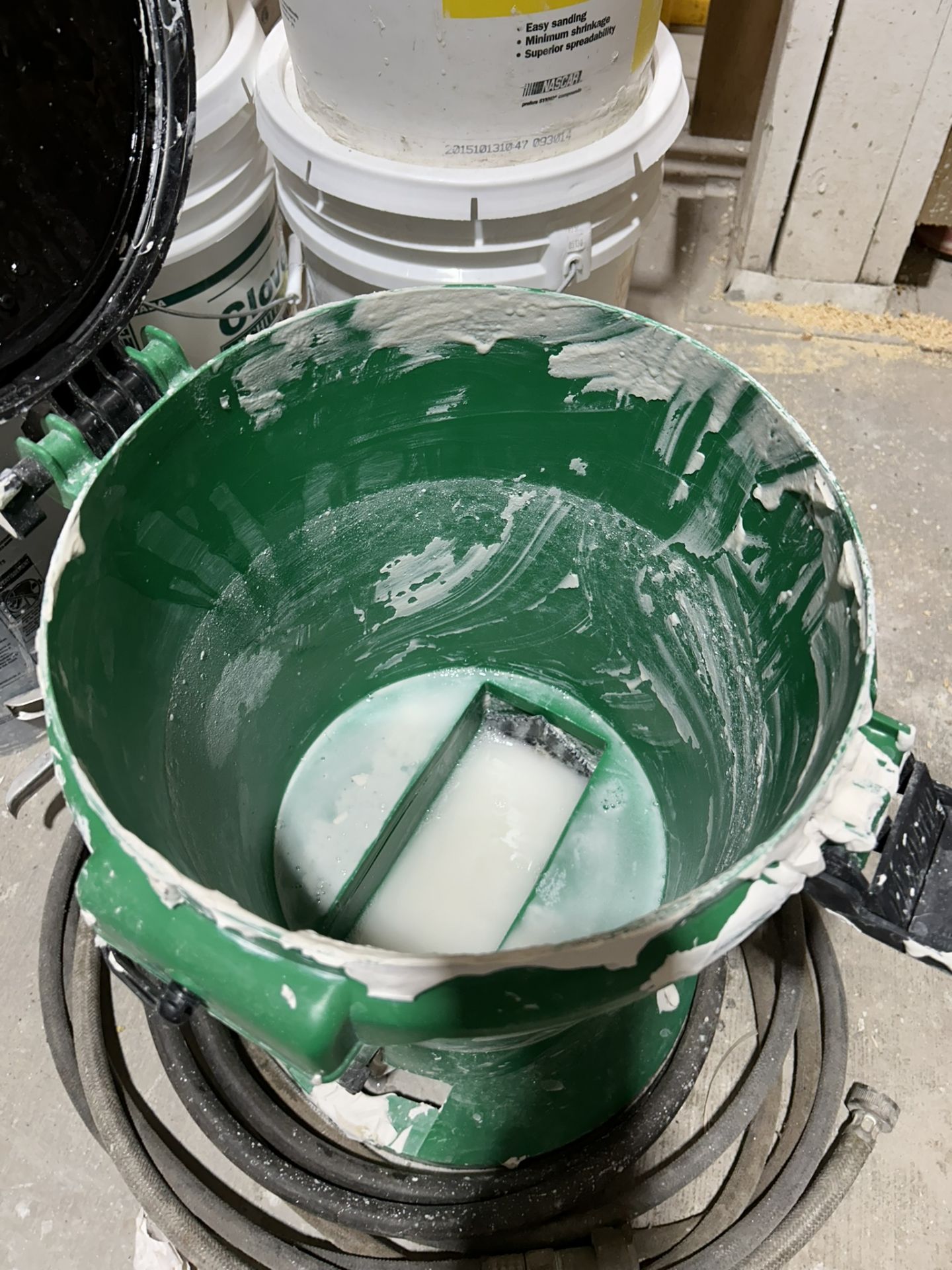 SHEETROCK CORNER BEAD HOPPER AND ASSORTED 5 GAL. PAILS - Image 5 of 5