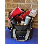 INSULATED COOLER FILLED WITH BBQ ITEMS