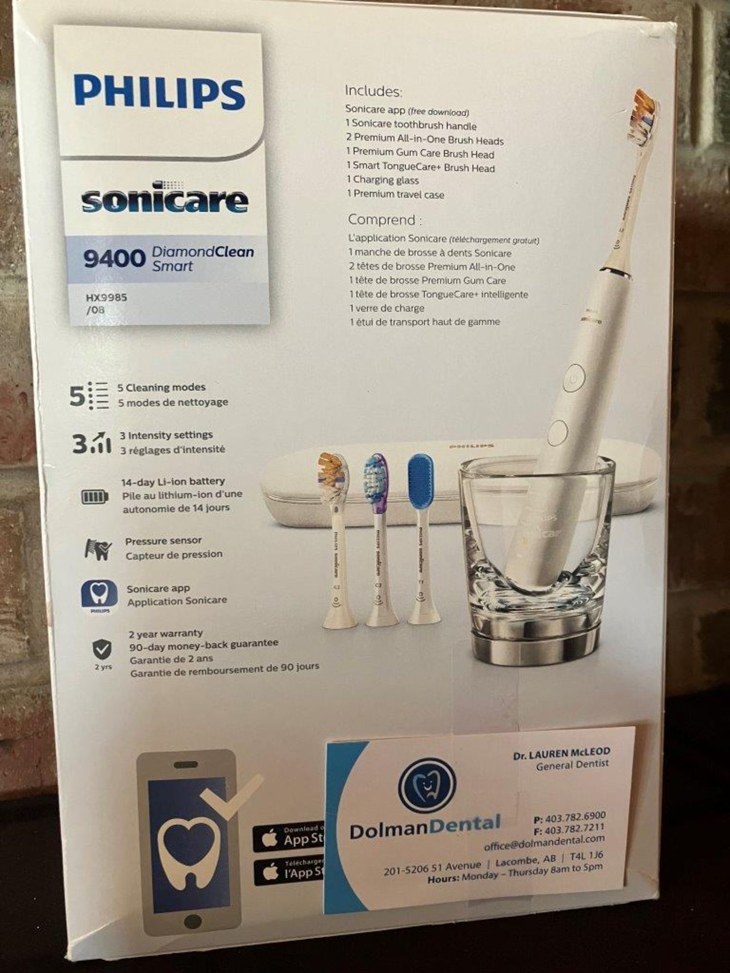 SONICARE 9400 DIAMOND CLEAN SMART POWER TOOTHBRUSH - Image 2 of 4