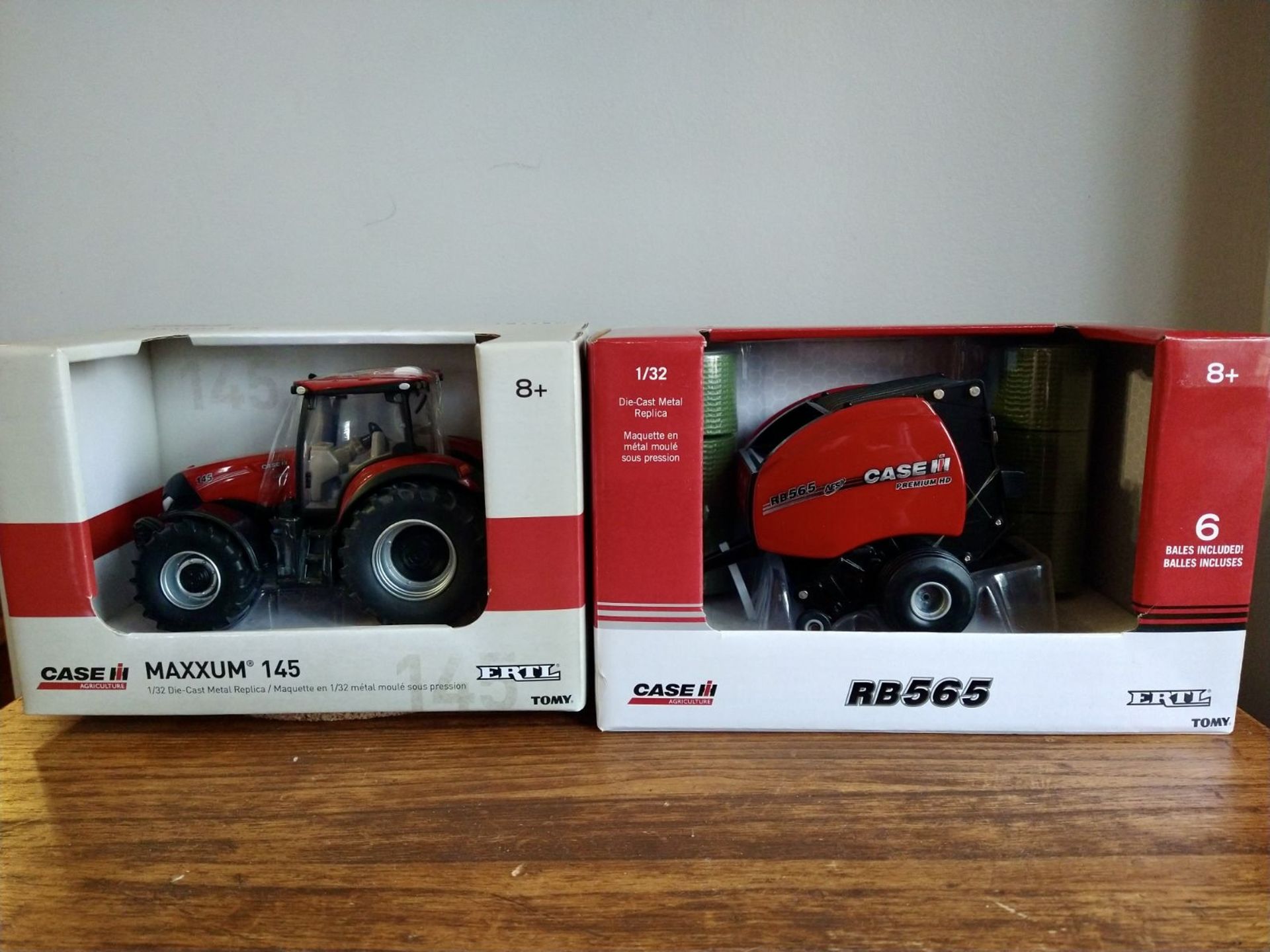 CASE DIE-CAST TRACTOR & BALER TOYS