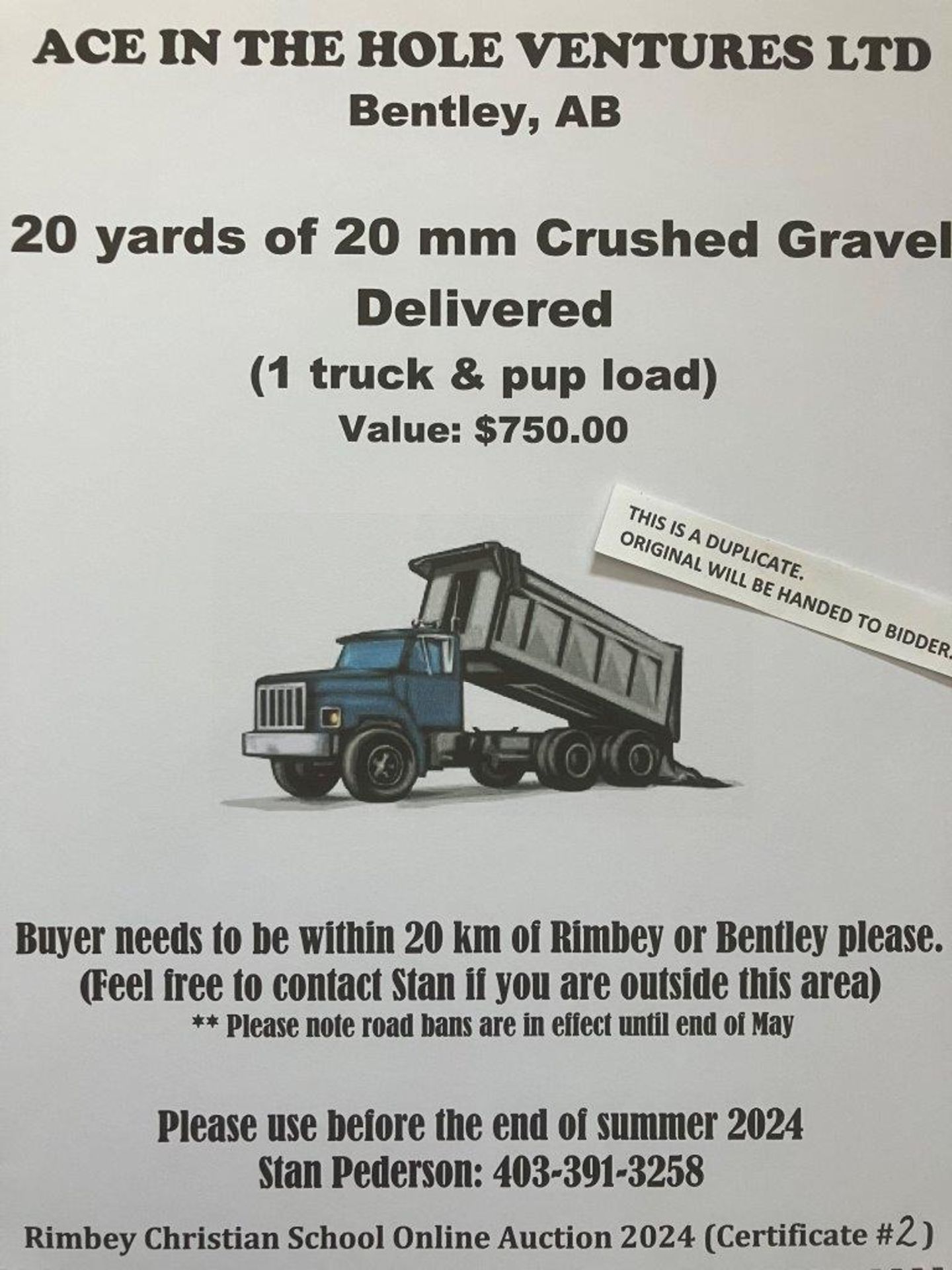 20 YARDS of 20mm CRUSHED GRAVEL - DELIVERED (1 Truck & Pup) - Image 2 of 2