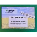 80 ACRES OF CUSTOM FLOATING GIFT CERTIFICATE