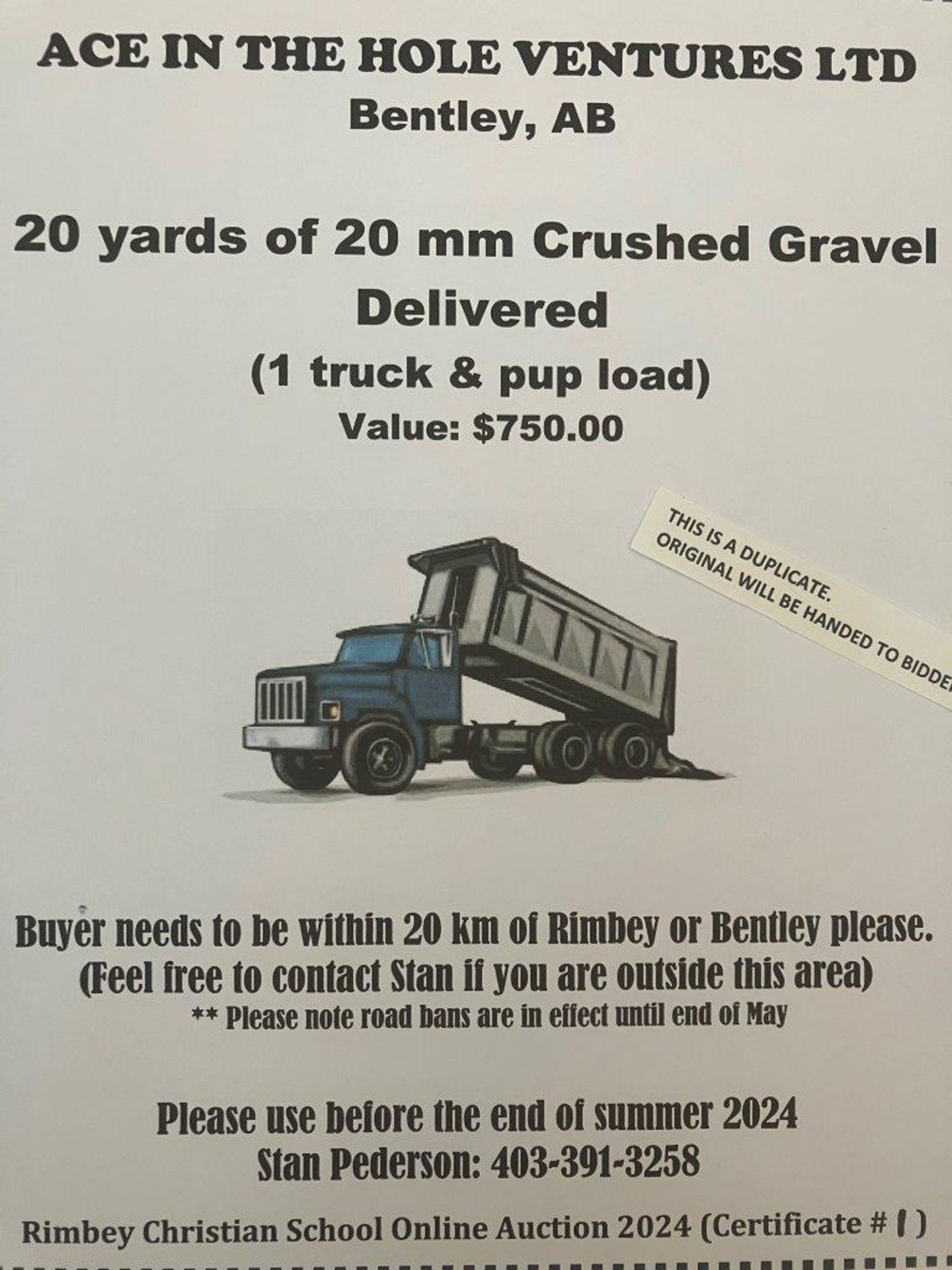 20 YARDS of 20mm CRUSHED GRAVEL - DELIVERED (1 Truck & Pup) - Image 2 of 2