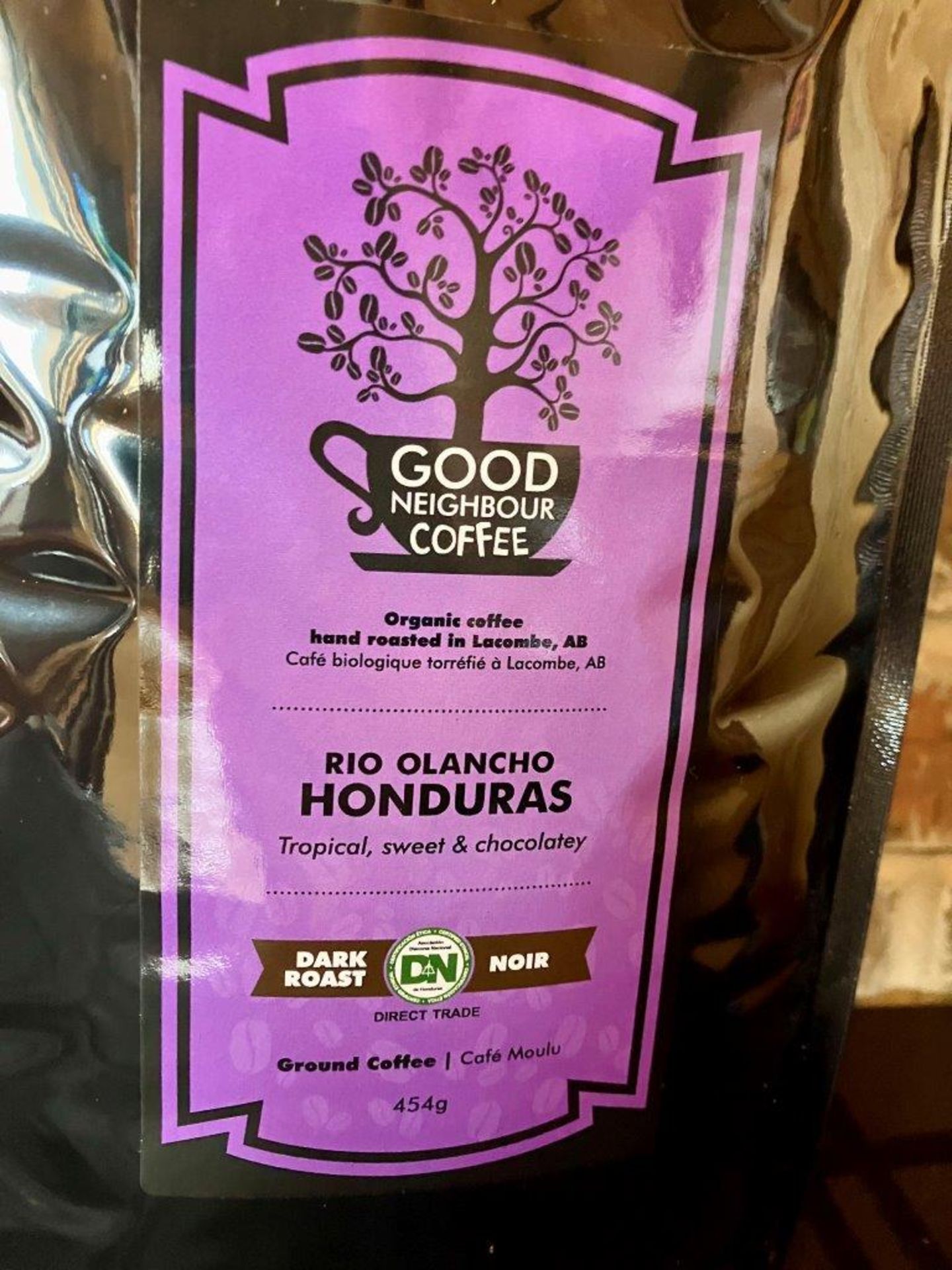 GOOD NEIGHBOUR RIO OLANCHO HONDURAS DARK ROAST GROUND COFFEE - Image 2 of 2