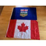 CANADA & ALBERTA FLAGS
