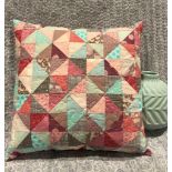 A SWEET SCRAPPY THROW PILLOW