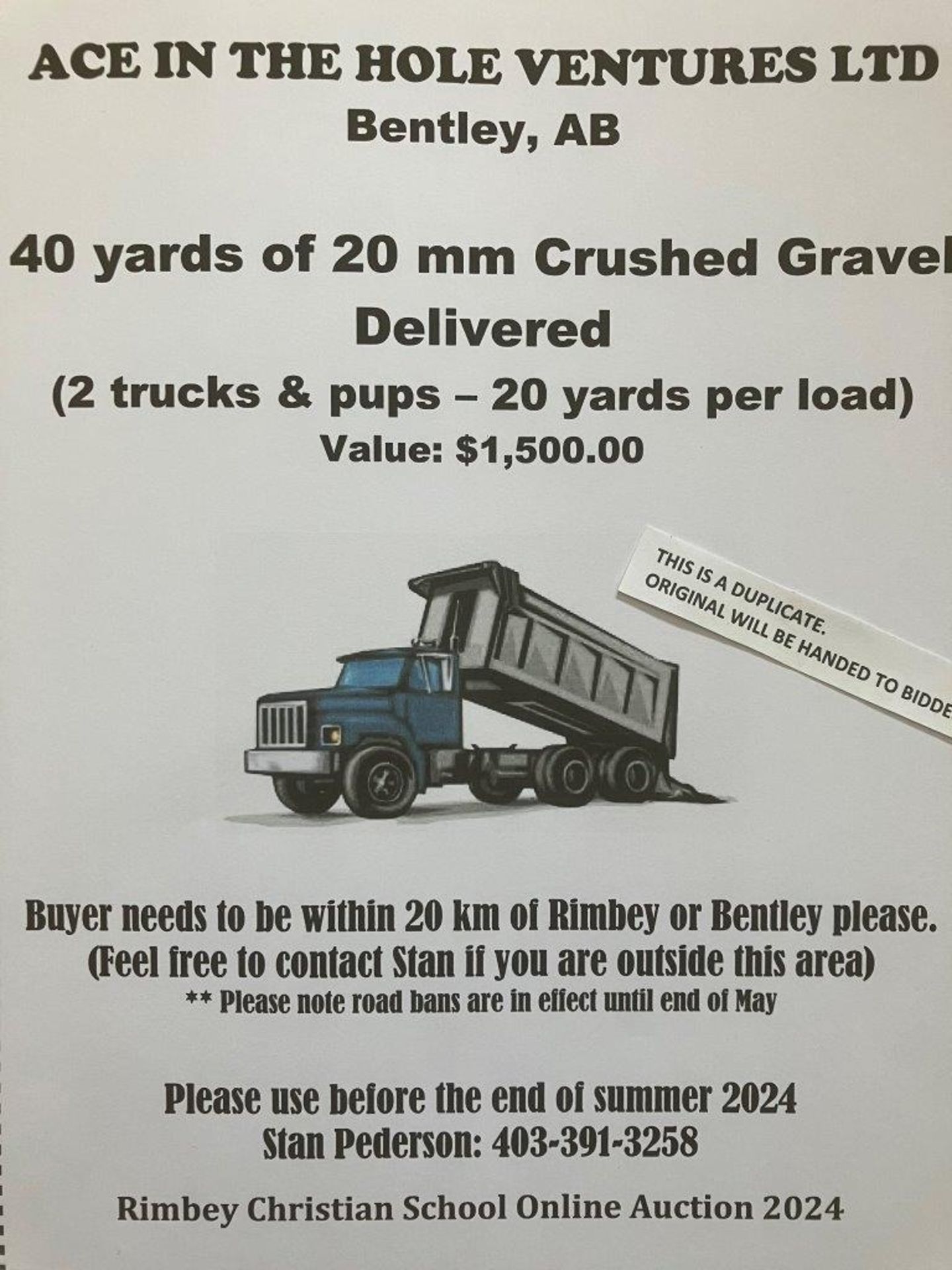 40 YARDS of 20mm CRUSHED GRAVEL - DELIVERED (2 Truck & Pup Load) - Image 2 of 2