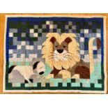 QUILTED WALL HANGING: LION & LAMB