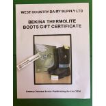 BEKINA THERMOLITE WINTER BOOTS GIFT CERTIFICATE