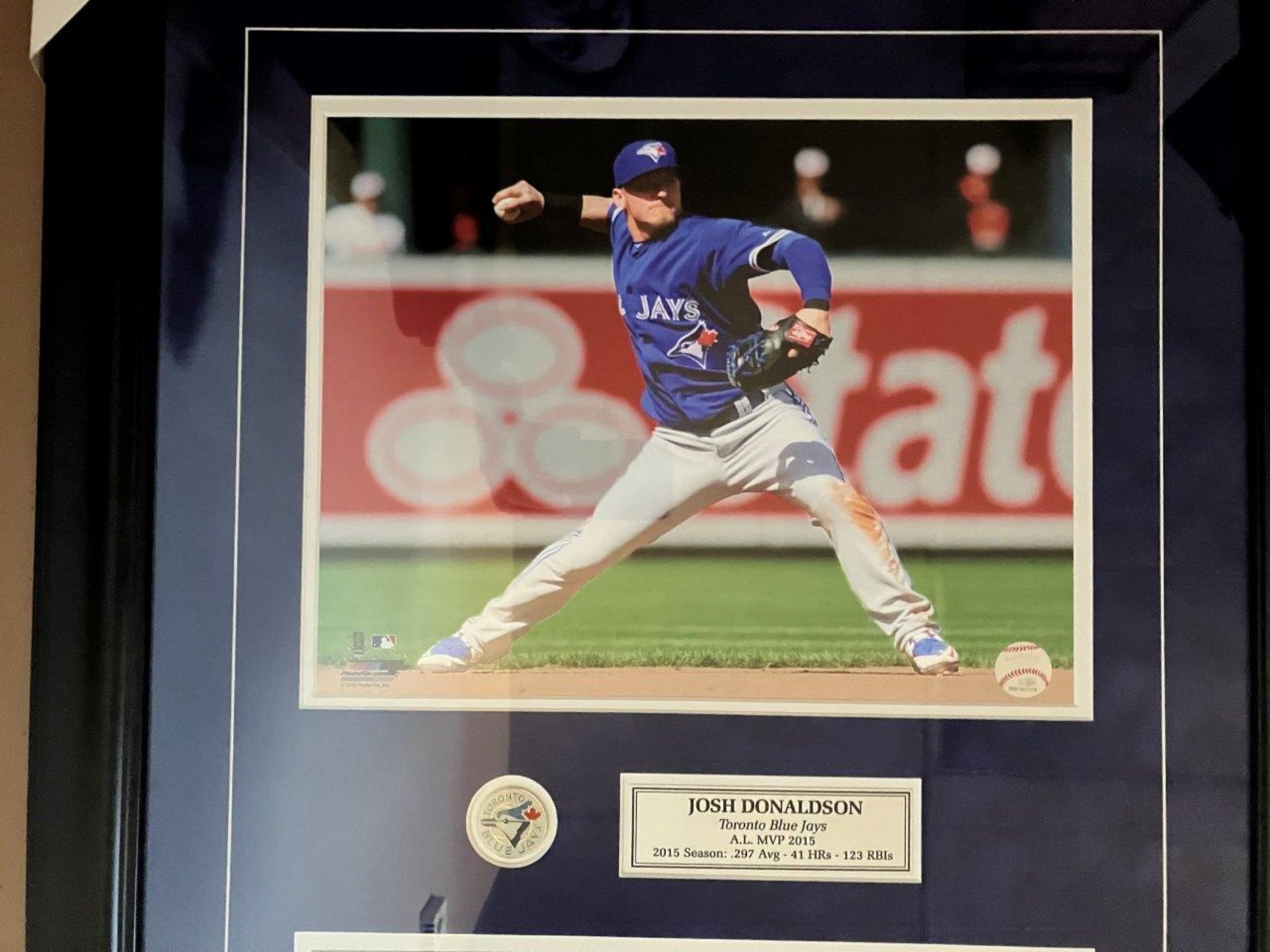 JOSH DONALDSON TORONTO BLUE JAYS FRAMED PRINT - Image 2 of 6