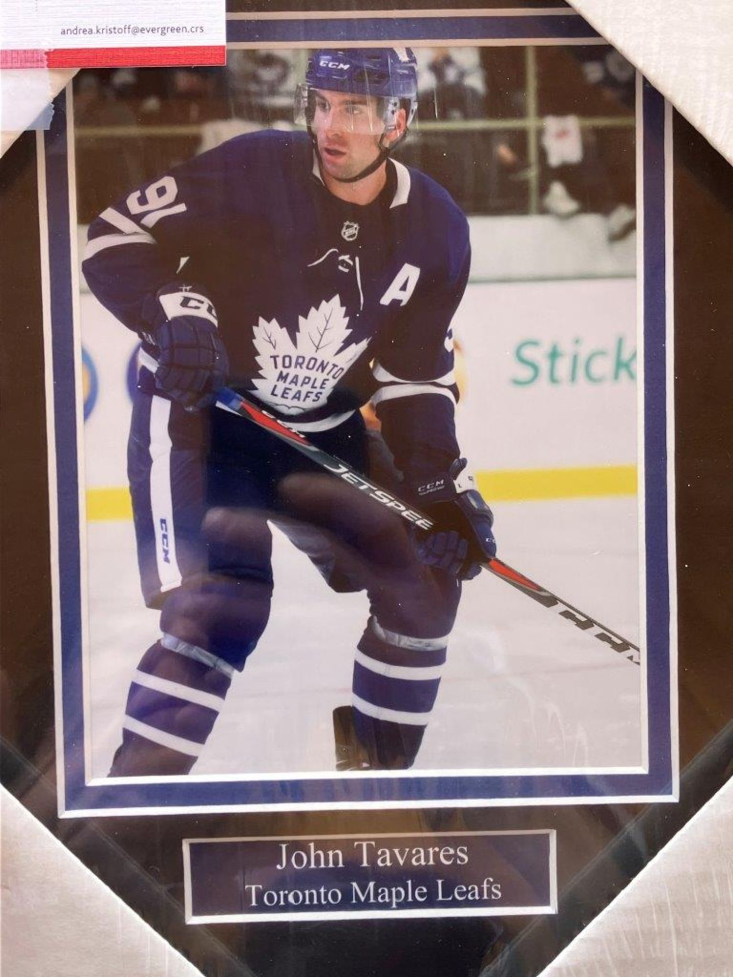 TORONTO MAPLE LEAFS JOHN TAVARES PRINT - Image 2 of 2