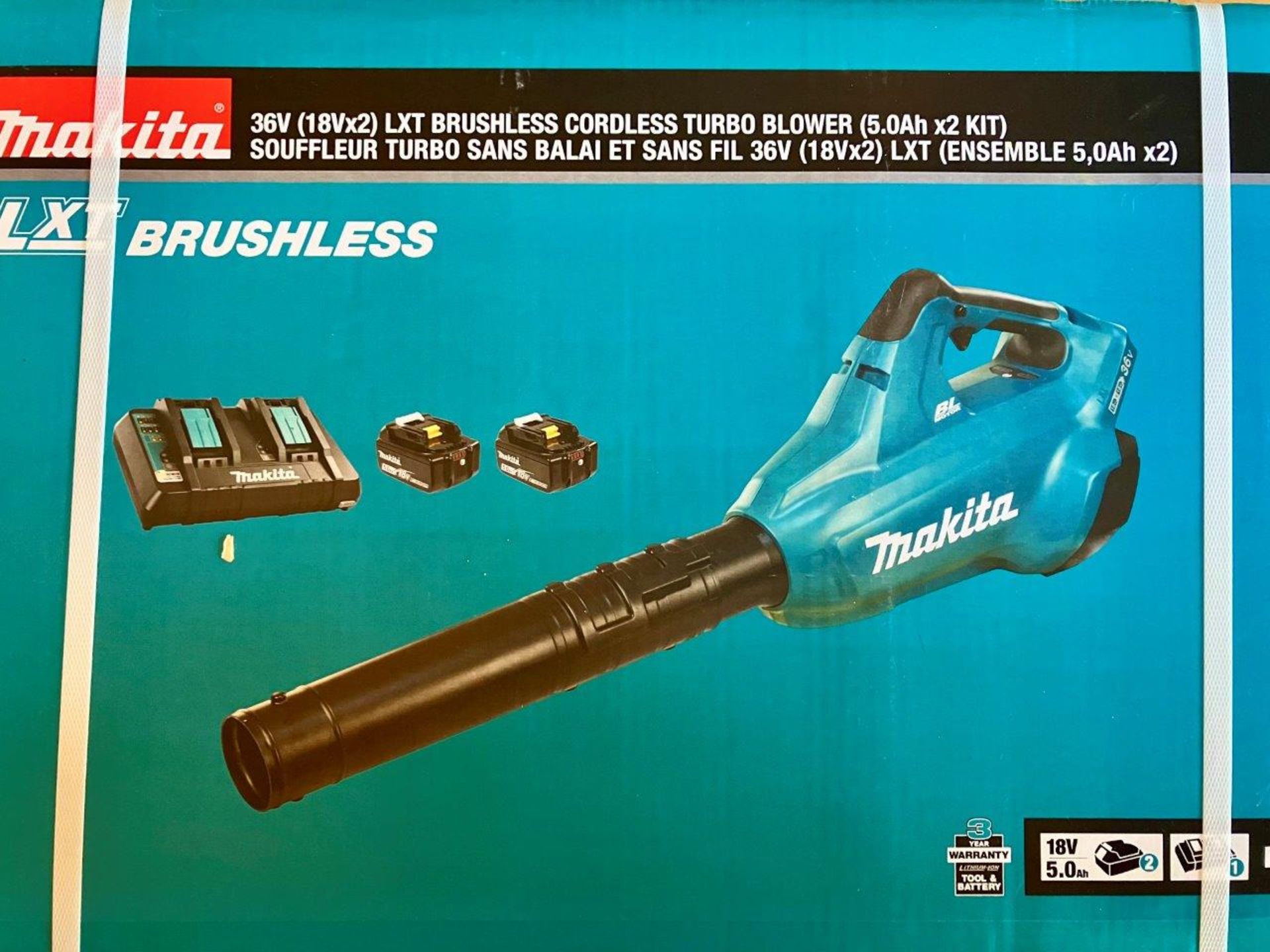 MAKITA LXT BRUSHLESS CORDLESS TURBO BLOWER (DUB362PT2) - Image 4 of 4