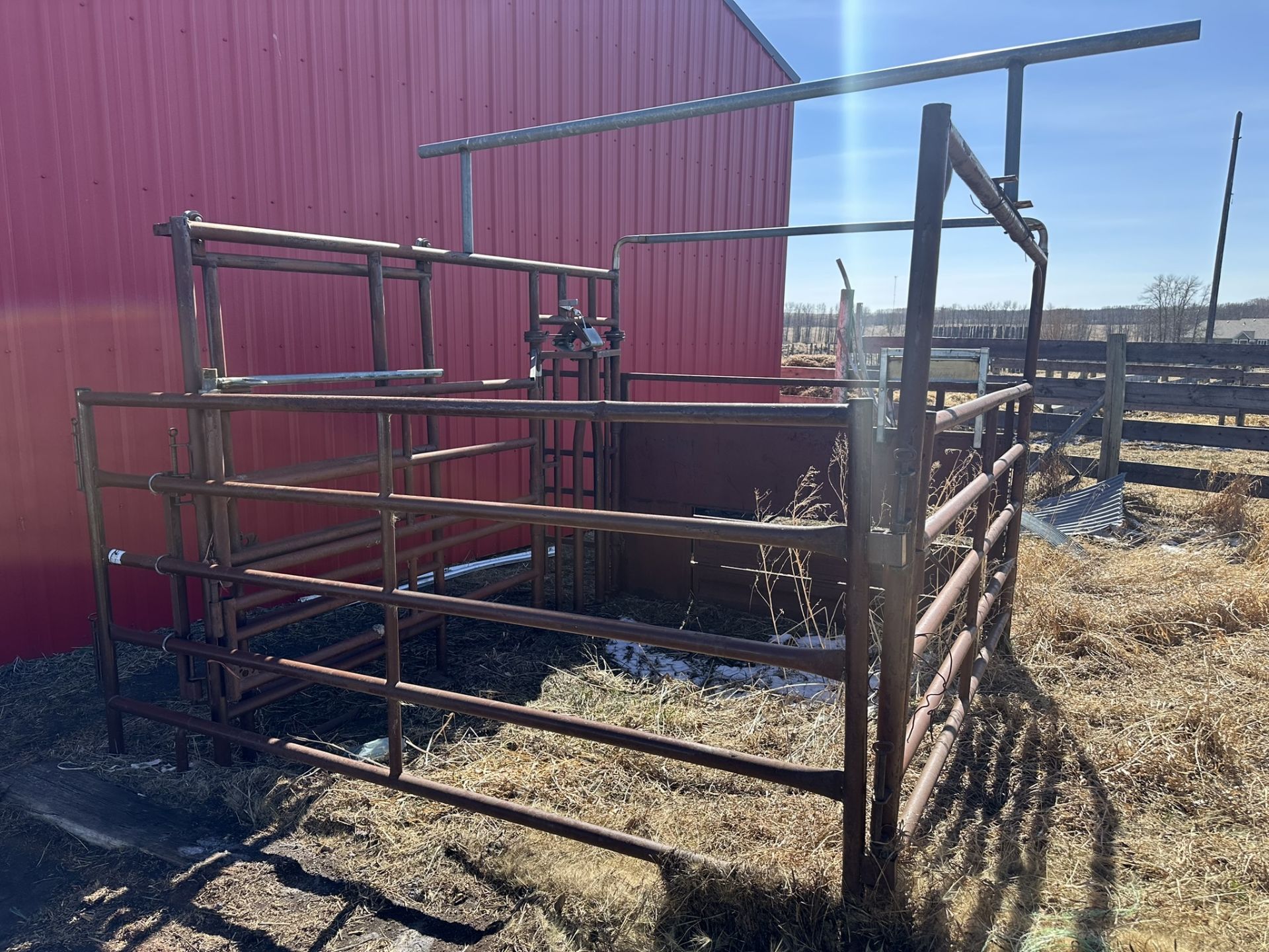 **OFFSITE** CALVING MATERNITY PEN W/ HEAD GATE - LOCATED 40515 RANGE ROAD 245, CLIVE, AB, VEIWING - Image 4 of 6