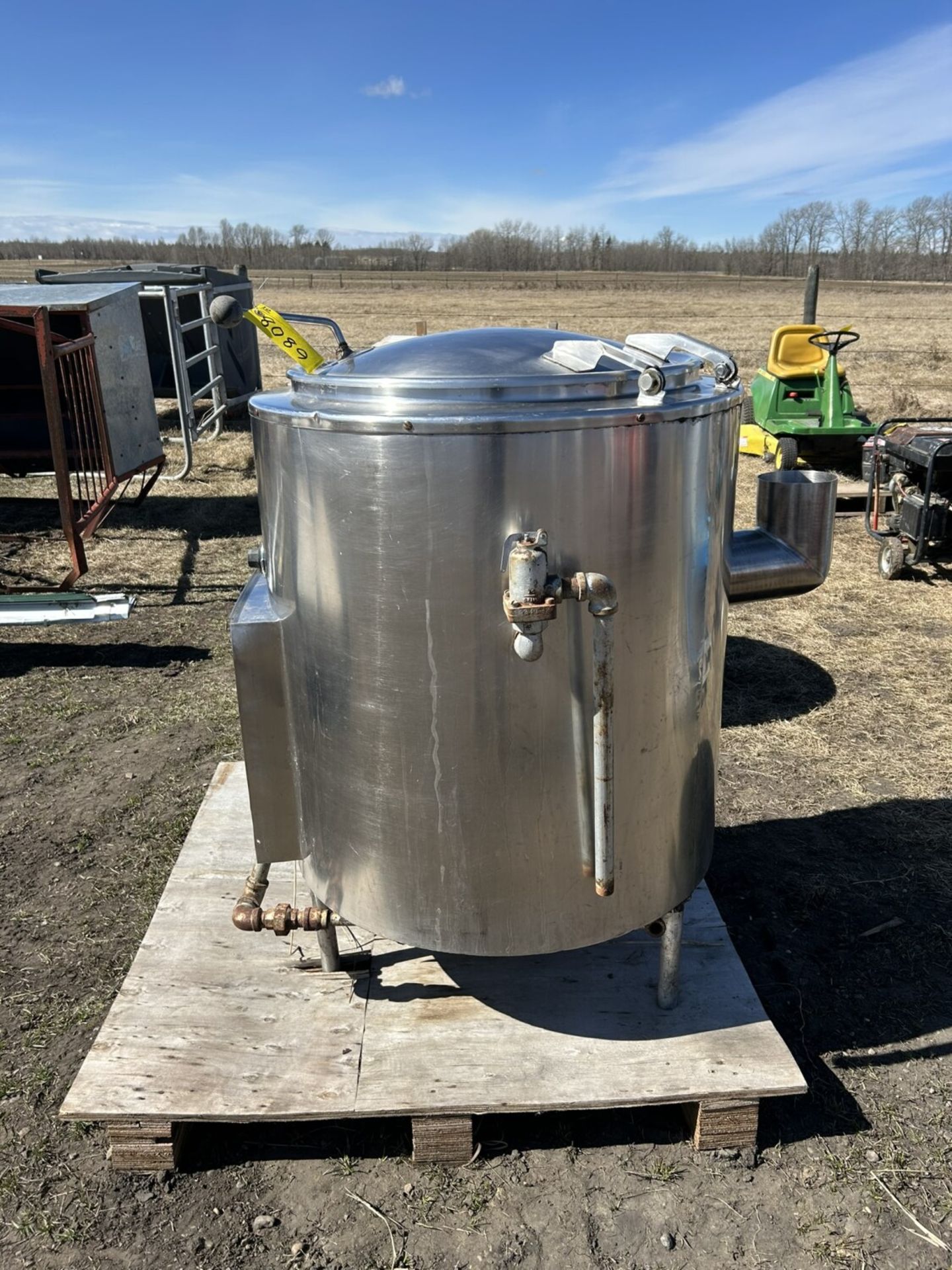 GROEN AH 30 SS STEAM KETTLE, NG, DBL JACKETED - 30 GAL.