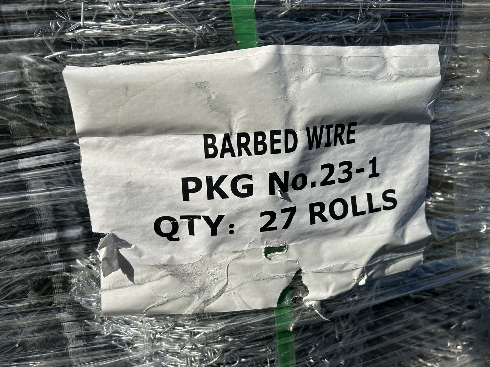 L/O - 27 ROLLS BARBED WIRE - 12.5 GAUGE (TIMES THE MONEY X 27) - Image 5 of 5