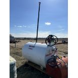 2006 WESTEEL 500 GAL (2273 LITRE) FUEL VAULT W/ FILL-RITE 20 GPM 110V TRANSFER PUMP S/N: 67-06-1982