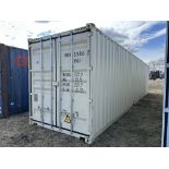 SINGLE USE 40' HI-CUBE SEA-CAN W/END & SIDE DOOR ENTRY ID# HHXU326366-2