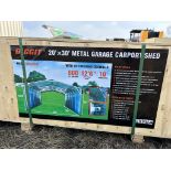 DIGGIT 20 FT X 30 FT METAL GARAGE CARPORT SHED