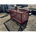 24"x48" RED STEEL MESH CRATE