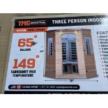 TMG-LSN40 SAUNA ROOM THREE PERSON INDOOR CORNER SHAPE INFARED