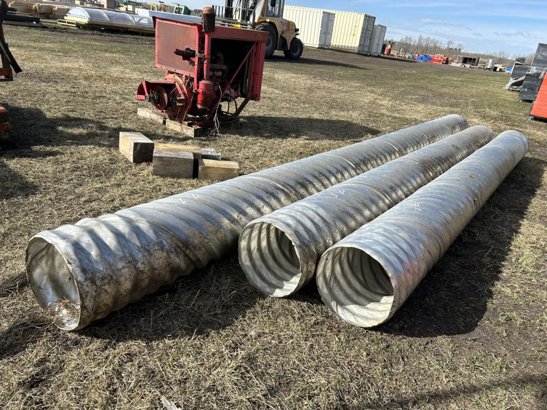 3 - 12" DIA. ROAD CULVERTS W/ 1-COUPLER - 1-16FT & 2-13FT - Image 3 of 3