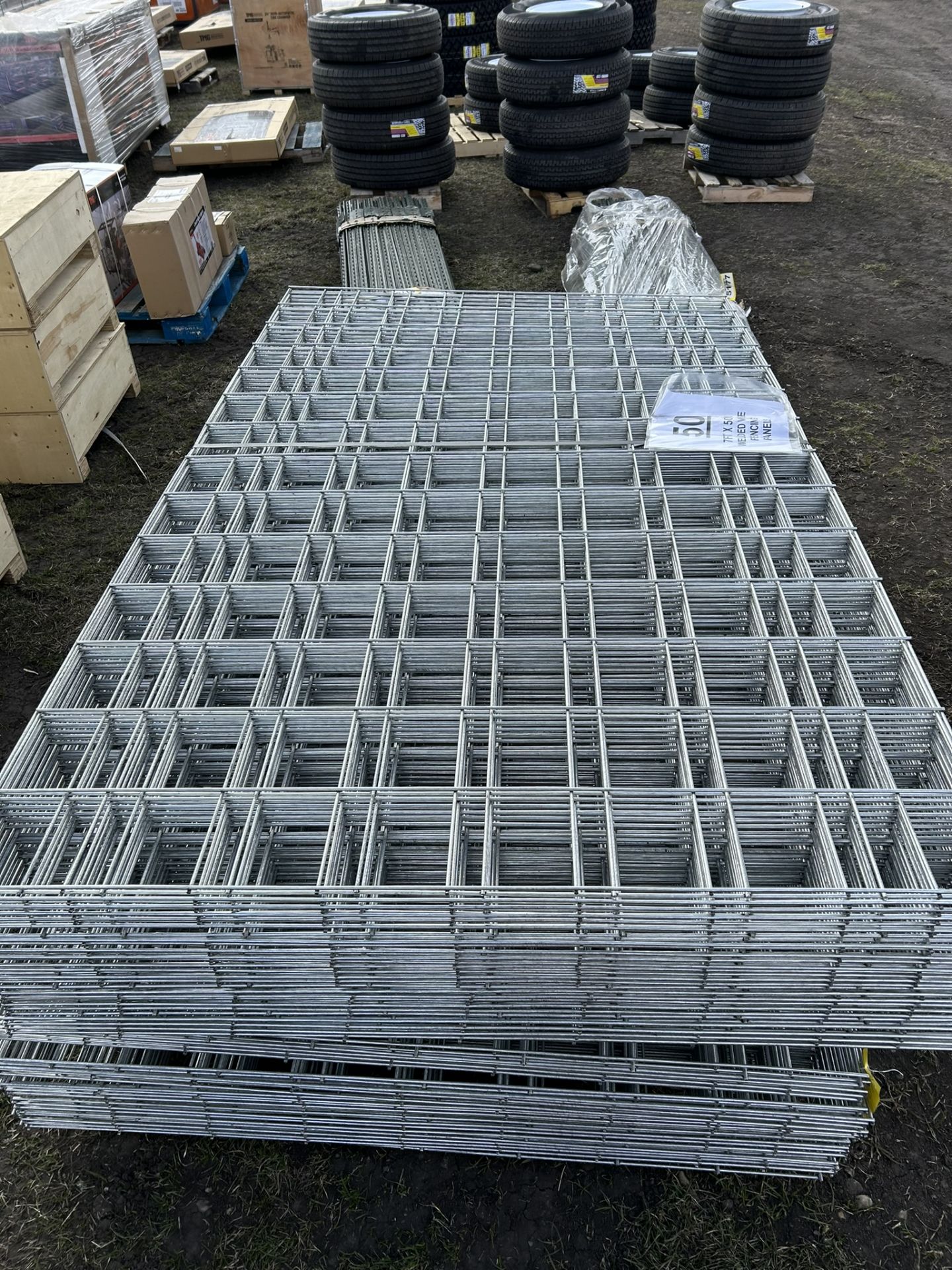 L/O - 50 - 7'x50" WELD WIRE FENCING PANELS - Image 2 of 3