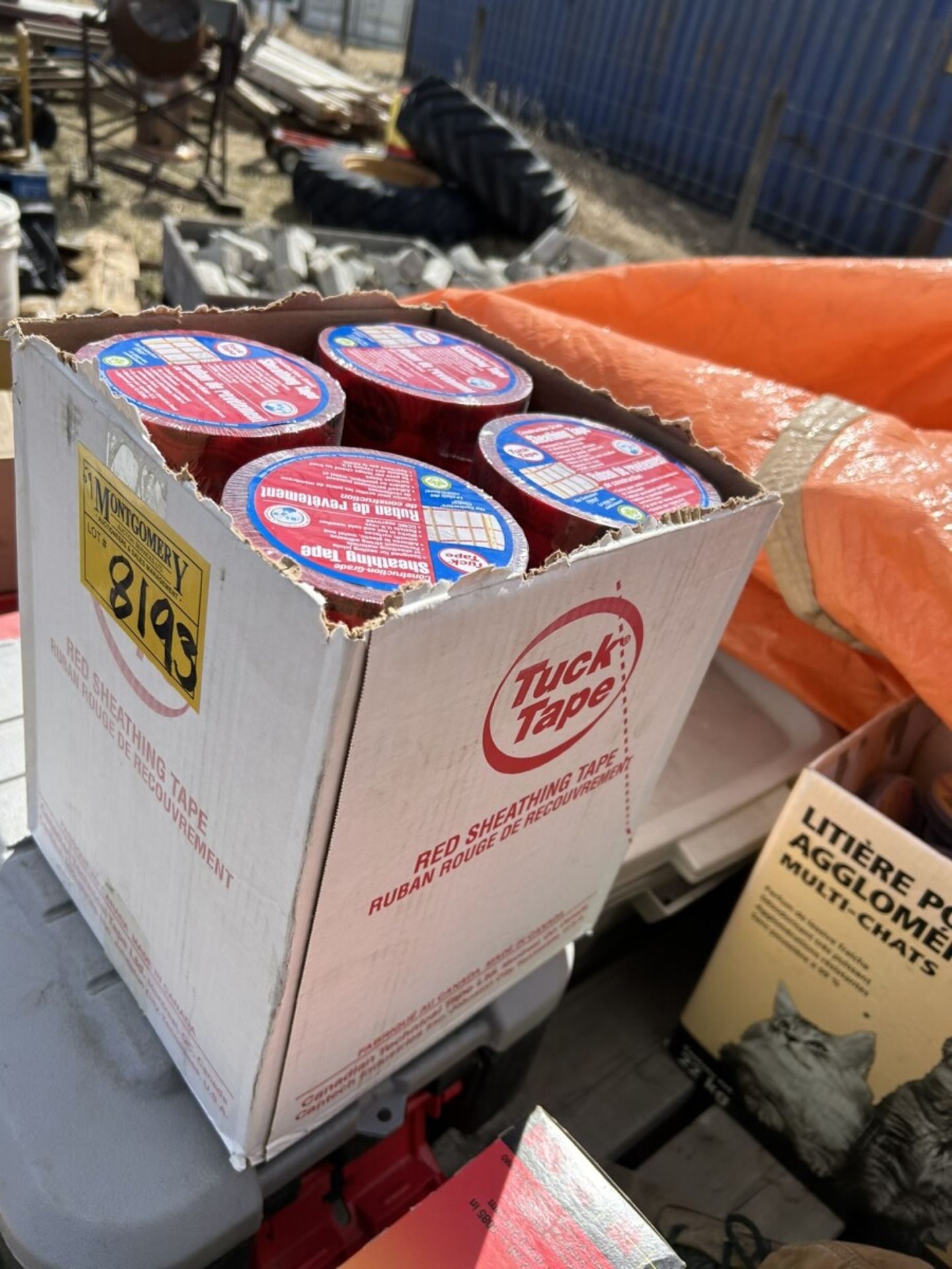 NEW BOX OF TUCK RED SHEATHING TAPE