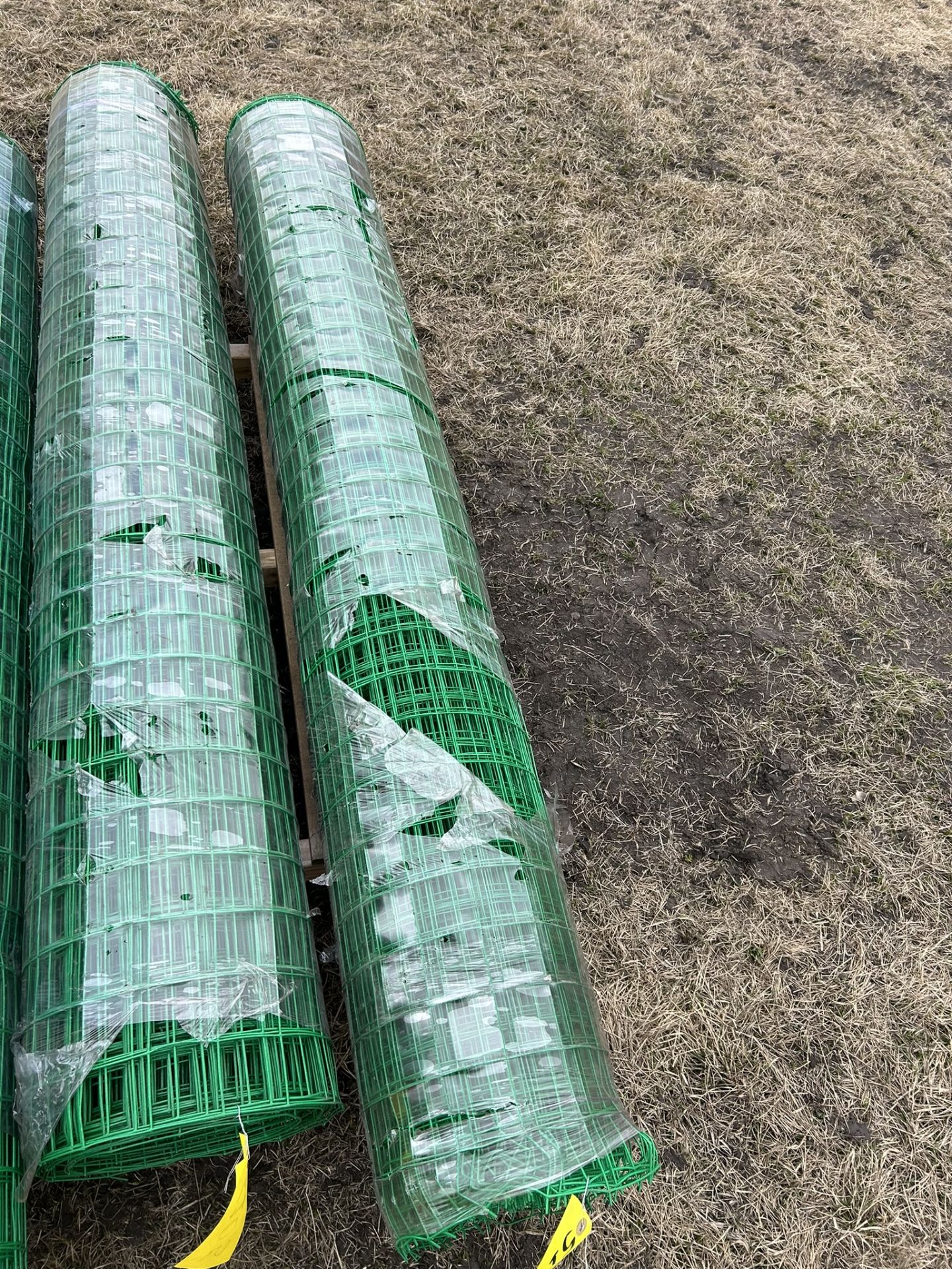2-ROLLS OF 72" COATED WIRE MESH FENCING