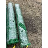 2-ROLLS OF 72" COATED WIRE MESH FENCING