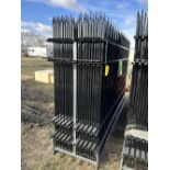 DIGGIT 10 FT ROD IRON SITE SITE FENCES - 22 PANELS 7 FT HIGH