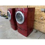 WHIRPOOL FRONT LOAD ELECTRIC WASHER (NEW WATER PUMP, UNIT WORKS WELL), WHIRLPOOL FRONT LOAD ELECTRIC