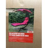 RED HELICOPTER PATIO CHAIR