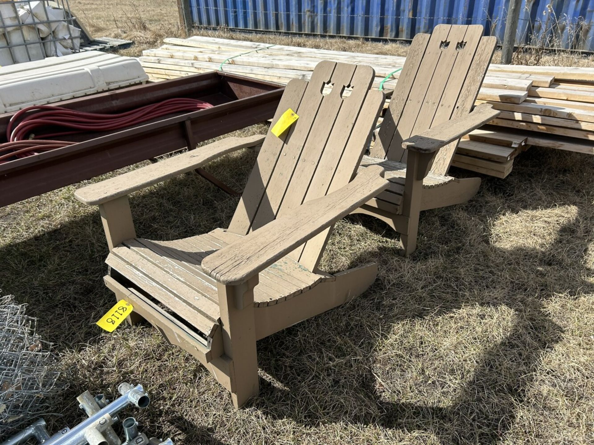 2 - WOODEN ADIRONDACK CHARIS