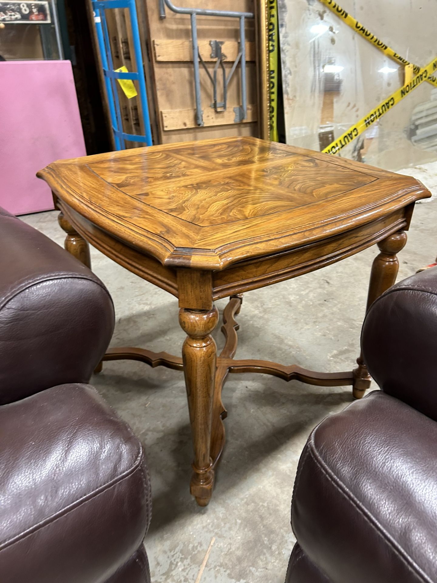 3 PC SET OF 1 - BURL COFFEE TABLE & 2 - END TABLES - Image 3 of 3