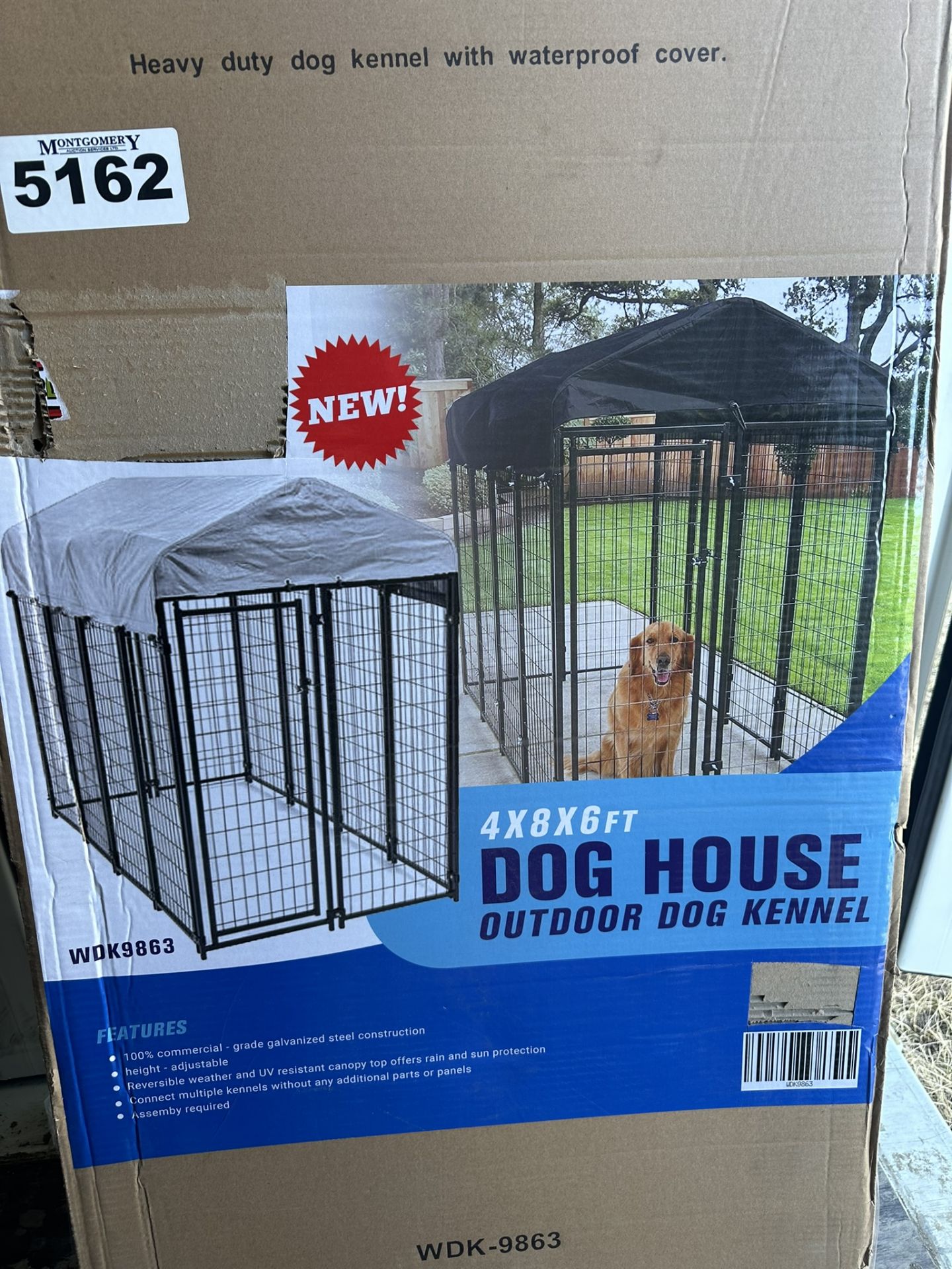 HD DOG KENNEL W/WATER PROOF COVER