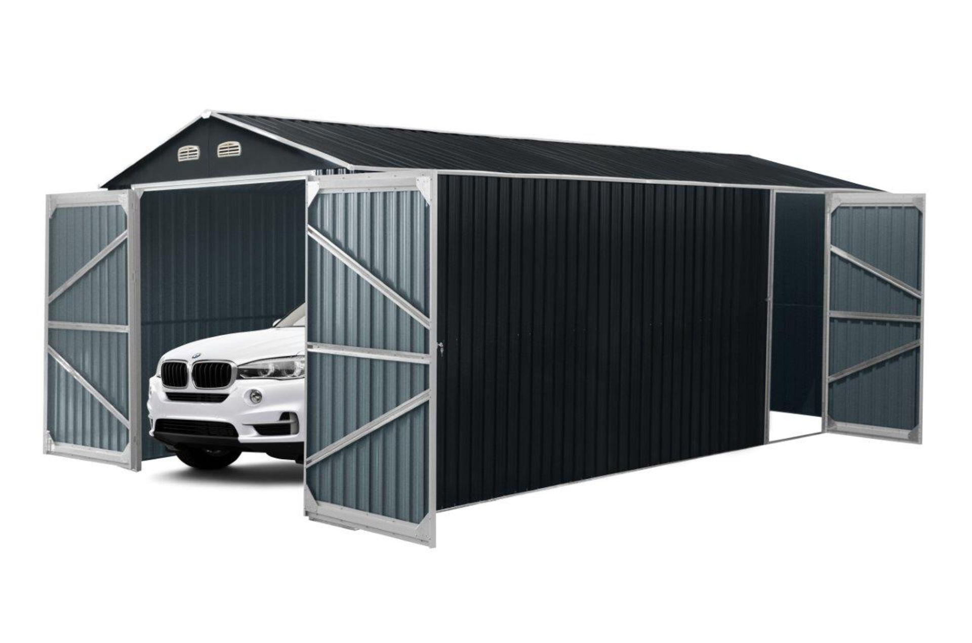 TMG-MS1020A METAL SHED GARAGE 10' X 20'