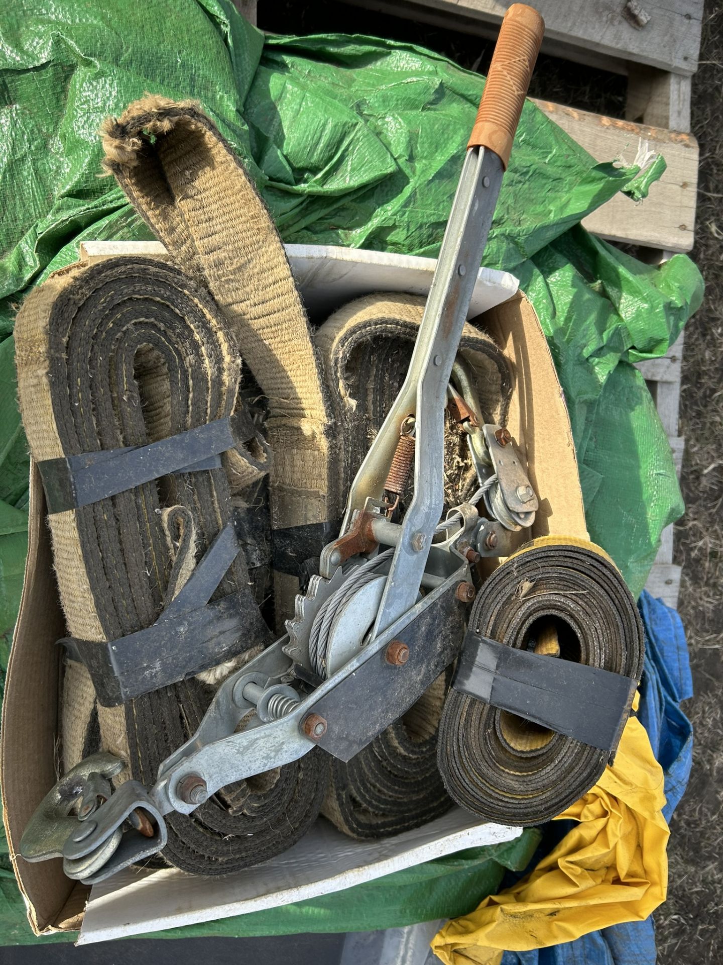 TARPS, WEBB STRAPS, DISCHARGE HOSE, ETC. - Image 3 of 5