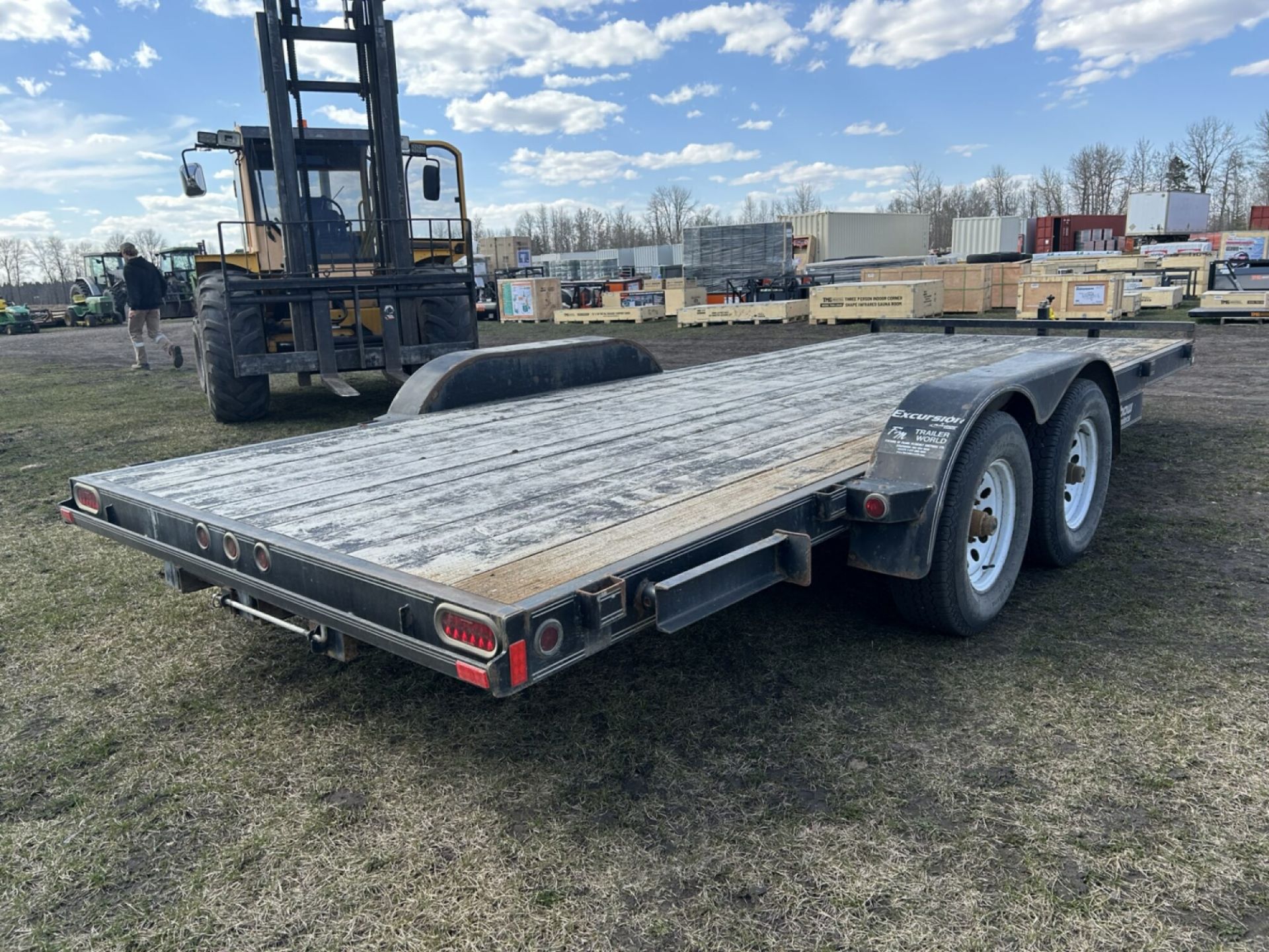 2017 18' CAR HAULER - LIGHTS, BRAKES WORK, NEW TIRES FROM OK TIRE S/N: 2RGBE1824H1000481 - Image 5 of 6