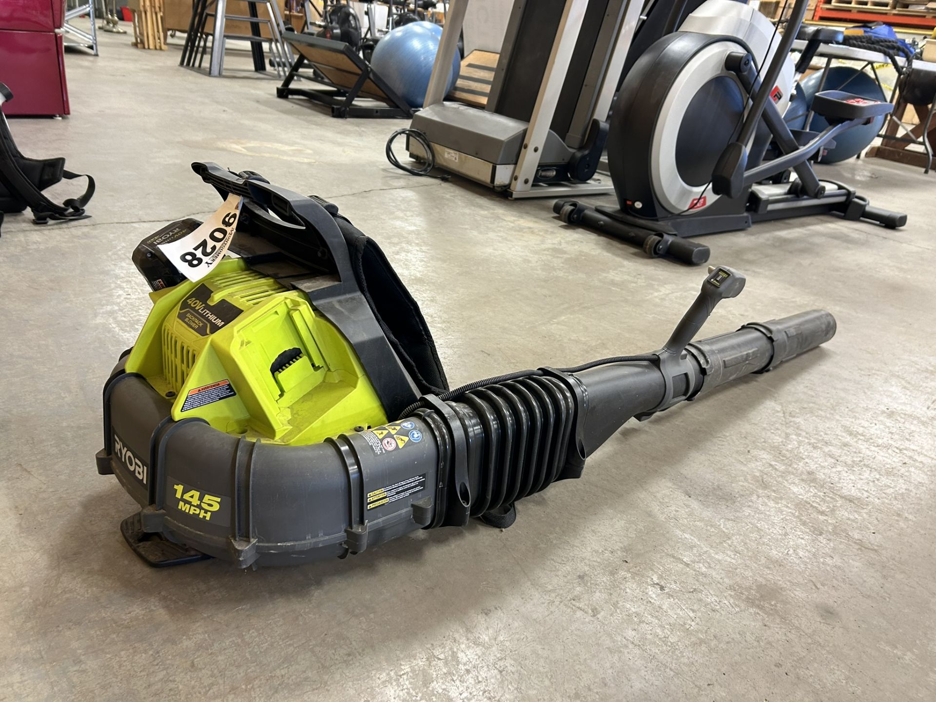 RYOBI 625 CFM 40V CORDLESS BACKPACK BLOWER W/ BATTERY & NO CHARGER - Image 6 of 7