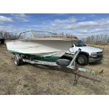 1973 DOUBLE EAGLE BOAT W/ 70 HP EVENRUDE & 10 HP CHRYSLER TROLLING MOTOR S/N ZBC039070677 AND 186