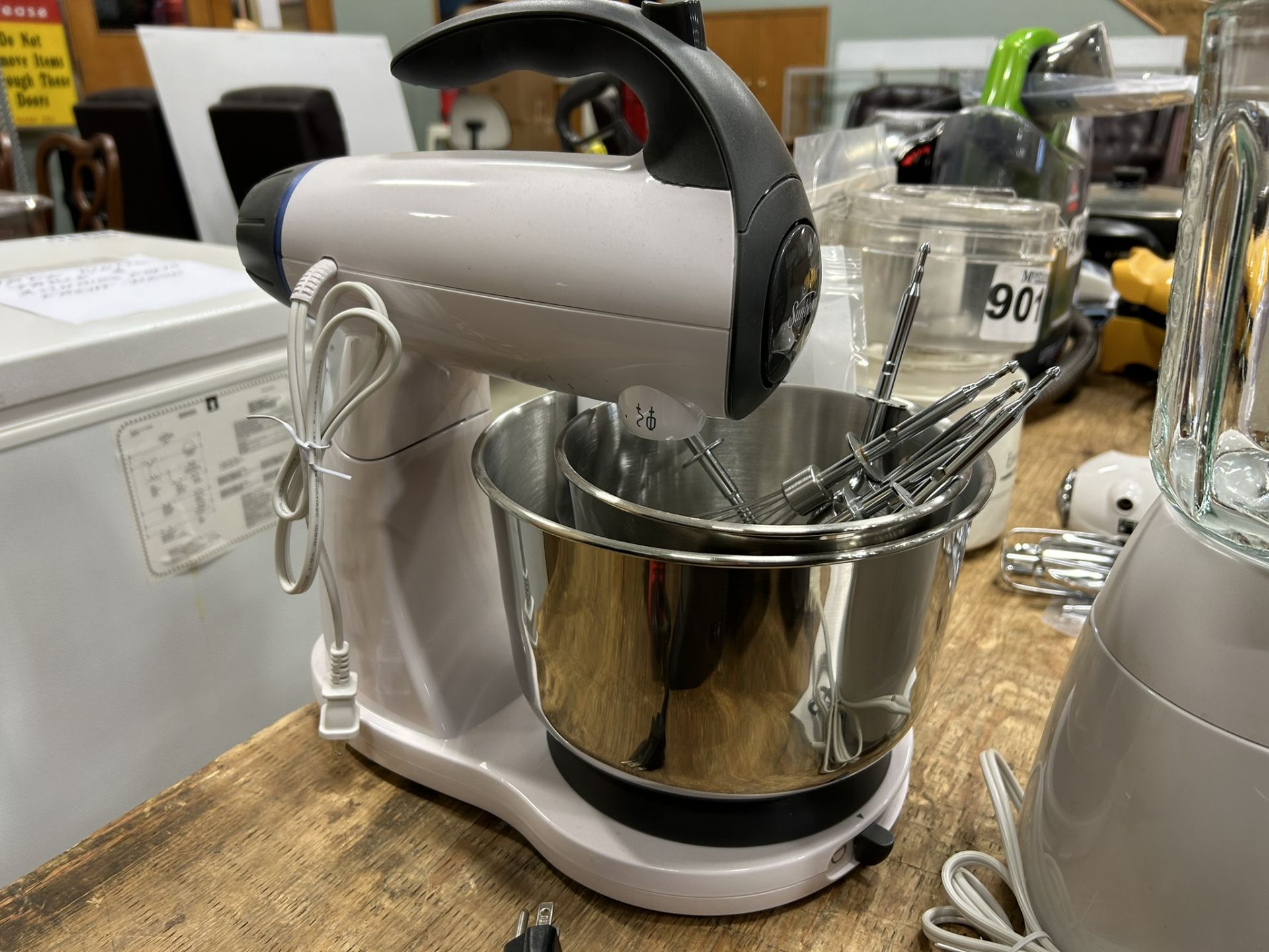 CUISINART FOOD BLENDER, SUNBEAM STATIONARY MIXER - Image 3 of 5