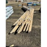 PACKAGE OF WOOD TRUSSES - 25'-1" OUTSIDE OF WALL, 2 OUTSIDE OF WALL, 28" OVERHANG, 14.5" RAISED HEEL