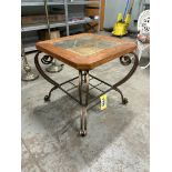 WROUGHT IRON 27"x27" TABLE