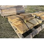 PALLET OF 6 WOODEN TRAILER DOLLY PADS