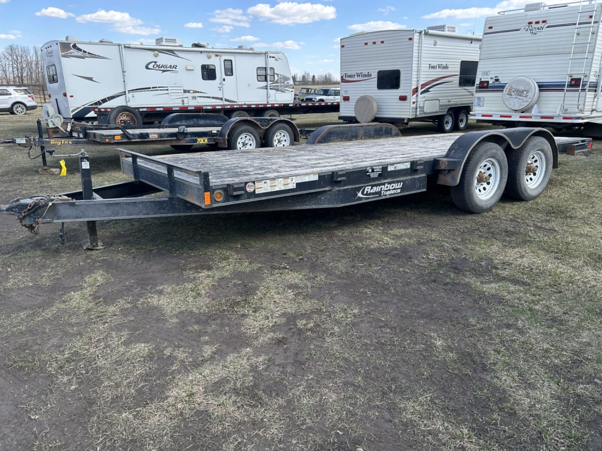 2017 18' CAR HAULER - LIGHTS, BRAKES WORK, NEW TIRES FROM OK TIRE S/N: 2RGBE1824H1000481